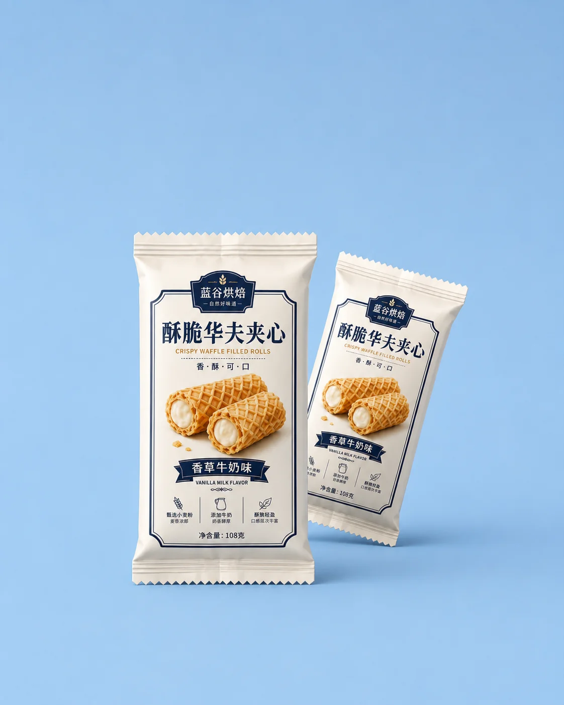 snack packaging for waffles