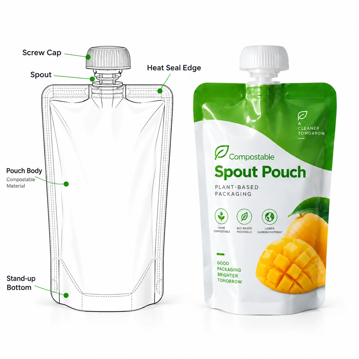 Recyclable-Spout-Pouch-Technical-Dieline